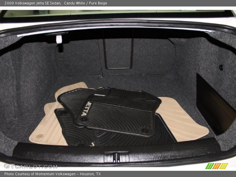 Candy White / Pure Beige 2009 Volkswagen Jetta SE Sedan