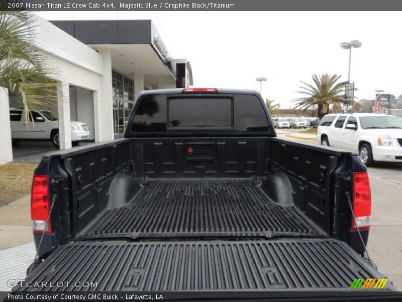 Majestic Blue / Graphite Black/Titanium 2007 Nissan Titan LE Crew Cab 4x4