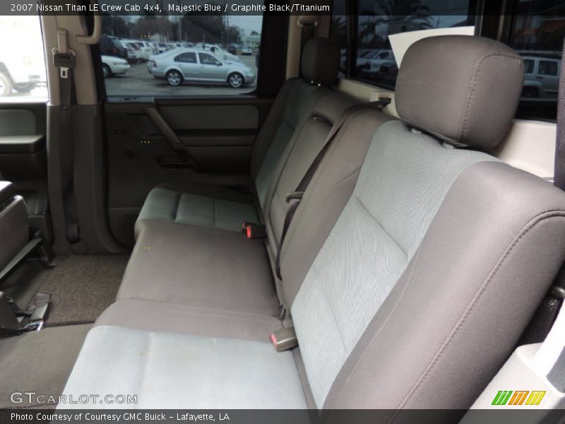 Majestic Blue / Graphite Black/Titanium 2007 Nissan Titan LE Crew Cab 4x4