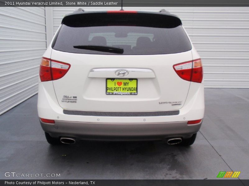 Stone White / Saddle Leather 2011 Hyundai Veracruz Limited