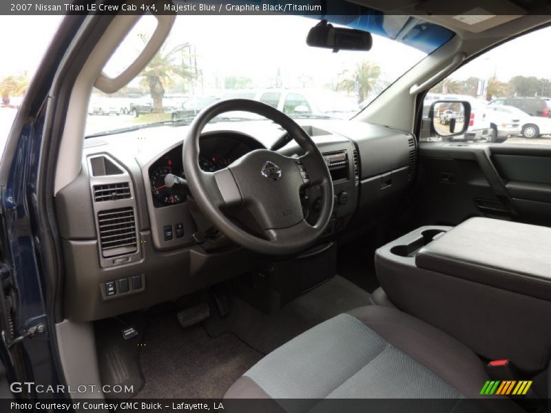 Majestic Blue / Graphite Black/Titanium 2007 Nissan Titan LE Crew Cab 4x4
