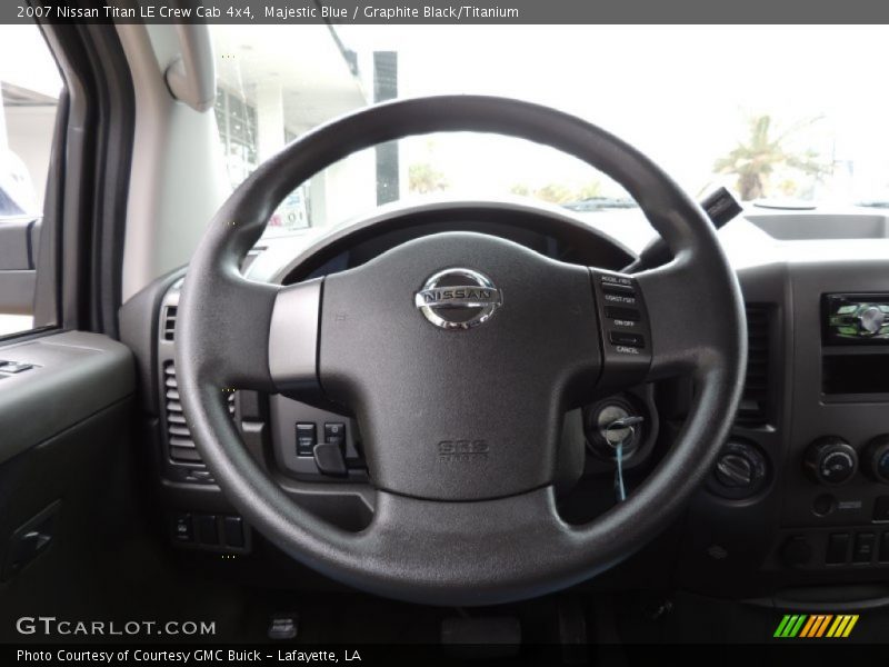 Majestic Blue / Graphite Black/Titanium 2007 Nissan Titan LE Crew Cab 4x4