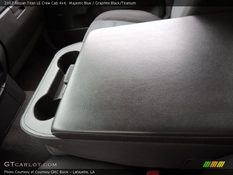 Majestic Blue / Graphite Black/Titanium 2007 Nissan Titan LE Crew Cab 4x4