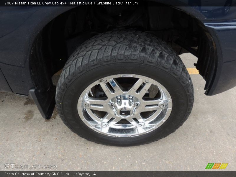 Majestic Blue / Graphite Black/Titanium 2007 Nissan Titan LE Crew Cab 4x4