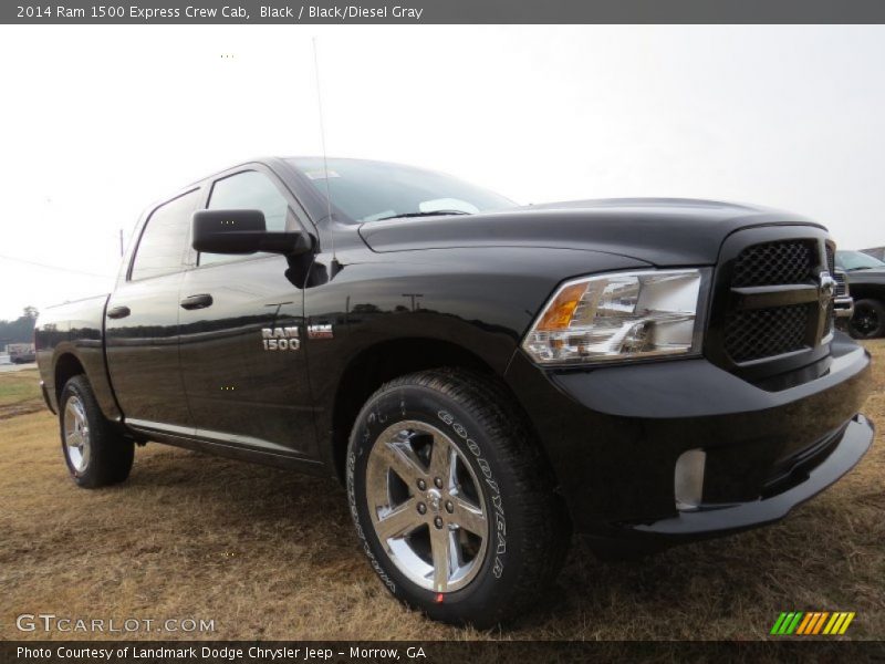 Black / Black/Diesel Gray 2014 Ram 1500 Express Crew Cab