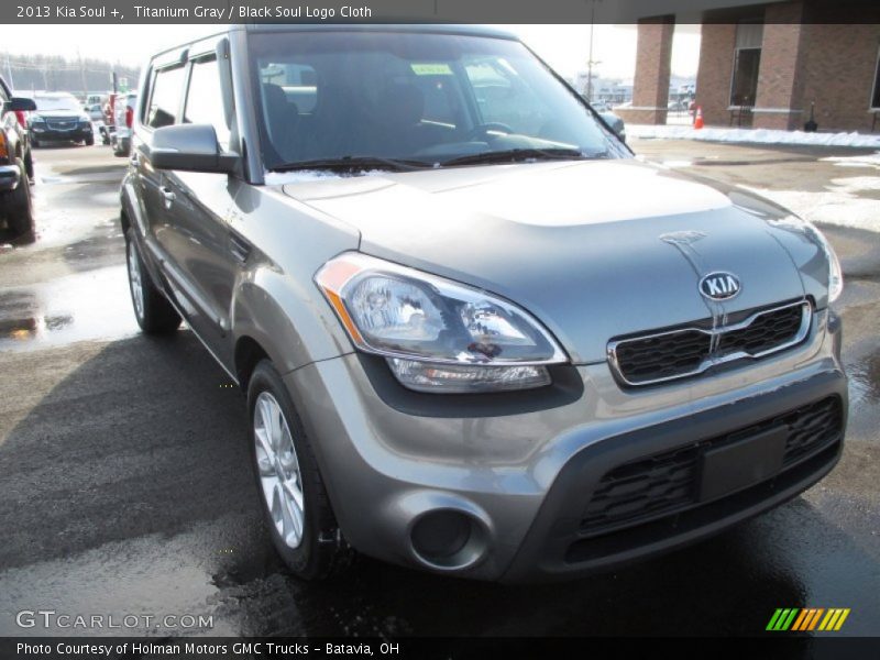 Titanium Gray / Black Soul Logo Cloth 2013 Kia Soul +