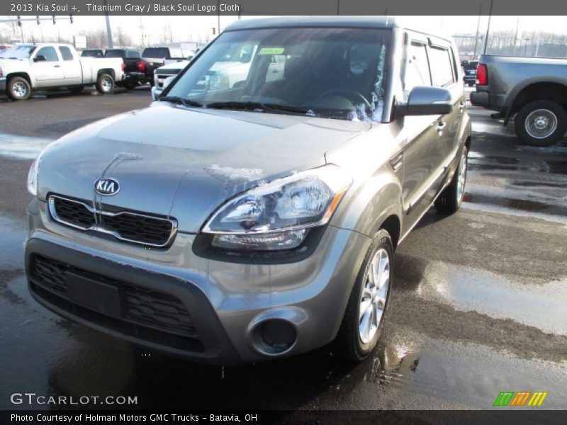 Titanium Gray / Black Soul Logo Cloth 2013 Kia Soul +