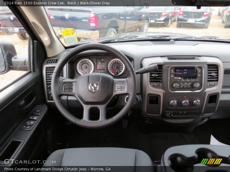 Black / Black/Diesel Gray 2014 Ram 1500 Express Crew Cab
