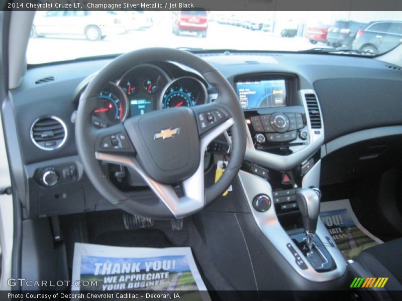 Champagne Silver Metallic / Jet Black 2014 Chevrolet Cruze LT