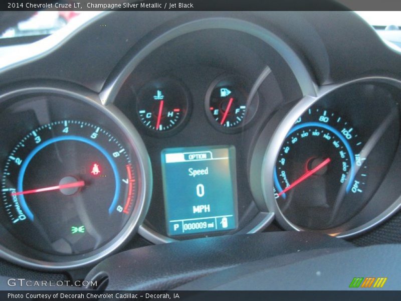 Champagne Silver Metallic / Jet Black 2014 Chevrolet Cruze LT