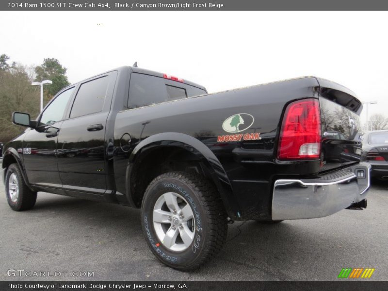 Black / Canyon Brown/Light Frost Beige 2014 Ram 1500 SLT Crew Cab 4x4