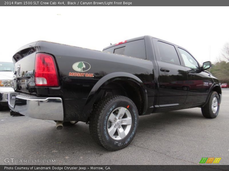 Black / Canyon Brown/Light Frost Beige 2014 Ram 1500 SLT Crew Cab 4x4