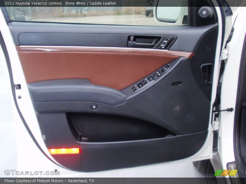 Stone White / Saddle Leather 2011 Hyundai Veracruz Limited
