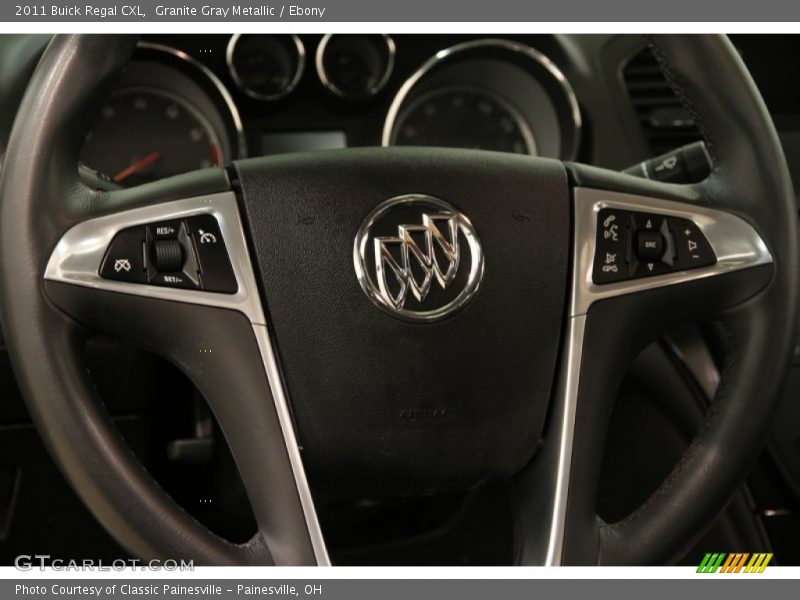 Granite Gray Metallic / Ebony 2011 Buick Regal CXL