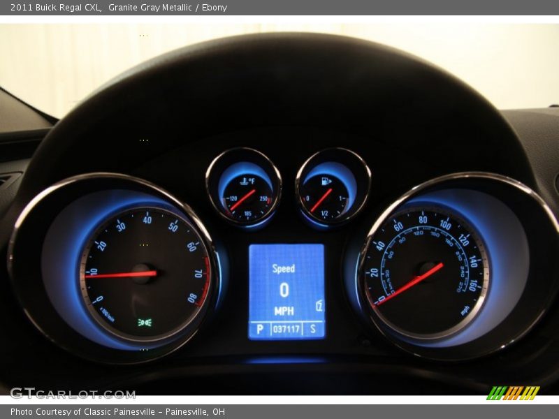 Granite Gray Metallic / Ebony 2011 Buick Regal CXL