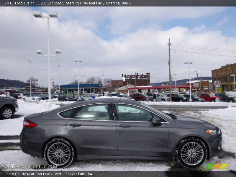Sterling Gray Metallic / Charcoal Black 2013 Ford Fusion SE 2.0 EcoBoost