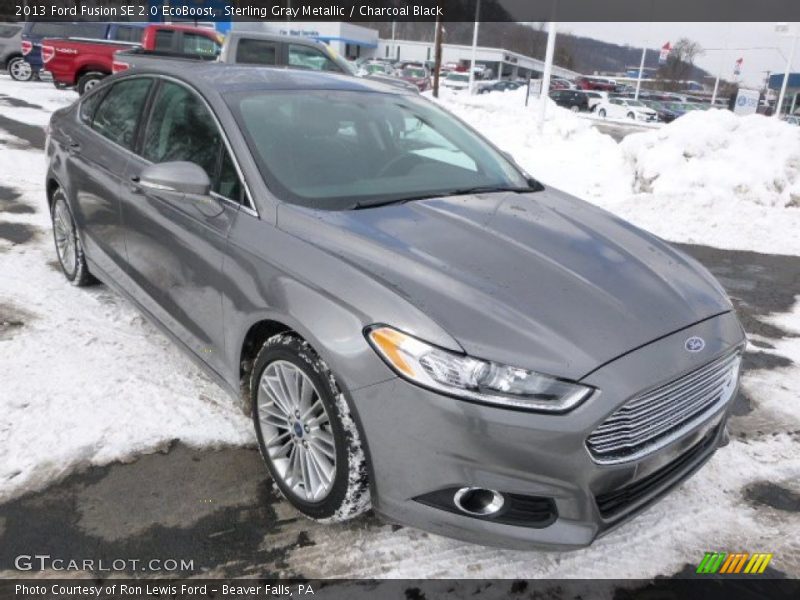 Sterling Gray Metallic / Charcoal Black 2013 Ford Fusion SE 2.0 EcoBoost