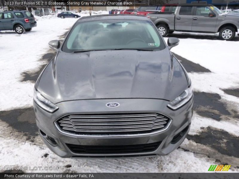 Sterling Gray Metallic / Charcoal Black 2013 Ford Fusion SE 2.0 EcoBoost