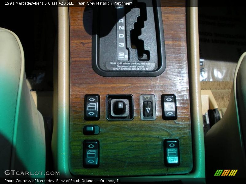 Pearl Grey Metallic / Parchment 1991 Mercedes-Benz S Class 420 SEL