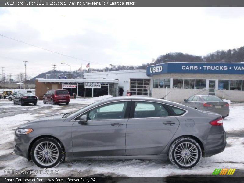 Sterling Gray Metallic / Charcoal Black 2013 Ford Fusion SE 2.0 EcoBoost