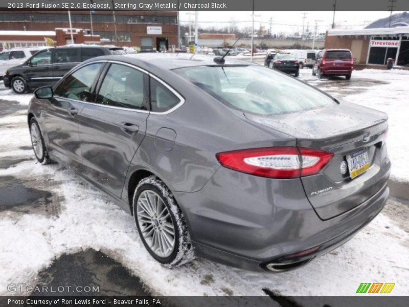 Sterling Gray Metallic / Charcoal Black 2013 Ford Fusion SE 2.0 EcoBoost
