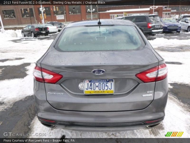 Sterling Gray Metallic / Charcoal Black 2013 Ford Fusion SE 2.0 EcoBoost