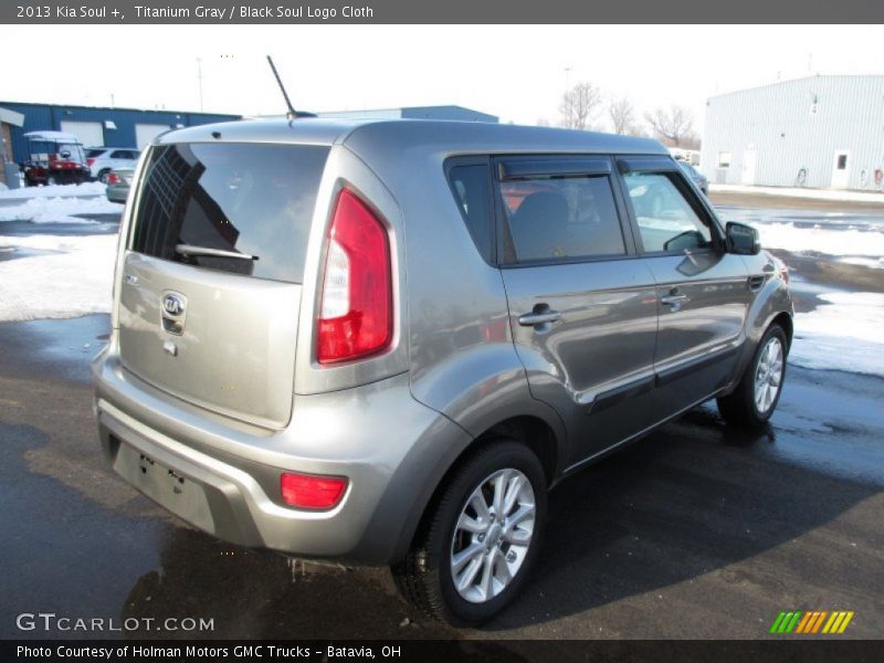 Titanium Gray / Black Soul Logo Cloth 2013 Kia Soul +