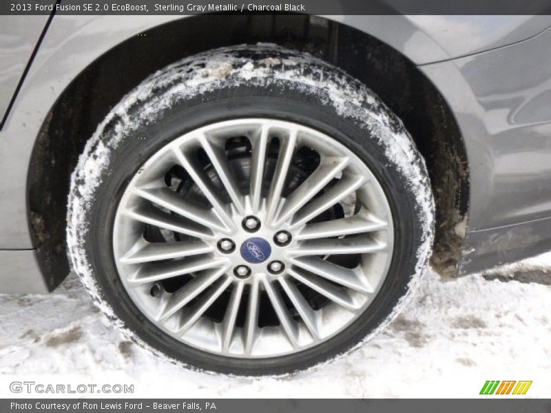 Sterling Gray Metallic / Charcoal Black 2013 Ford Fusion SE 2.0 EcoBoost