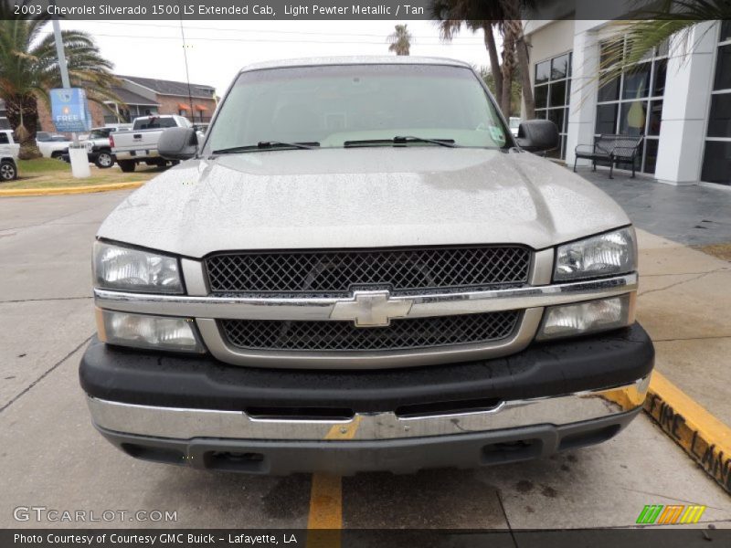 Light Pewter Metallic / Tan 2003 Chevrolet Silverado 1500 LS Extended Cab