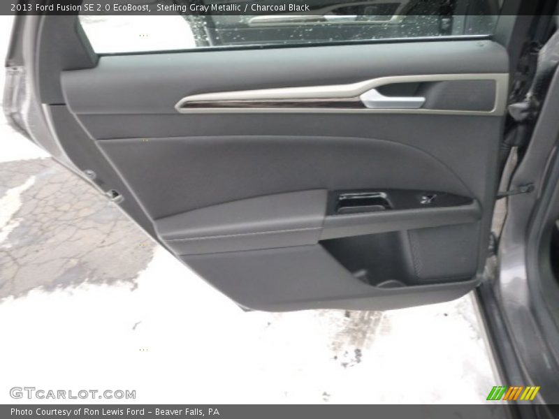 Sterling Gray Metallic / Charcoal Black 2013 Ford Fusion SE 2.0 EcoBoost