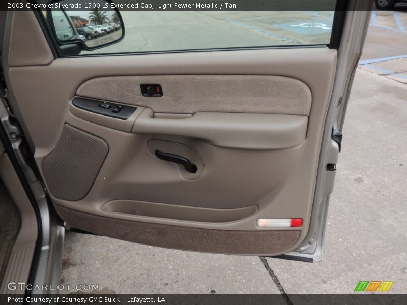 Light Pewter Metallic / Tan 2003 Chevrolet Silverado 1500 LS Extended Cab