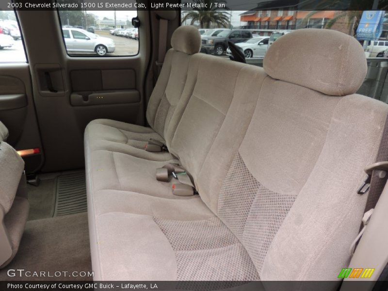 Light Pewter Metallic / Tan 2003 Chevrolet Silverado 1500 LS Extended Cab