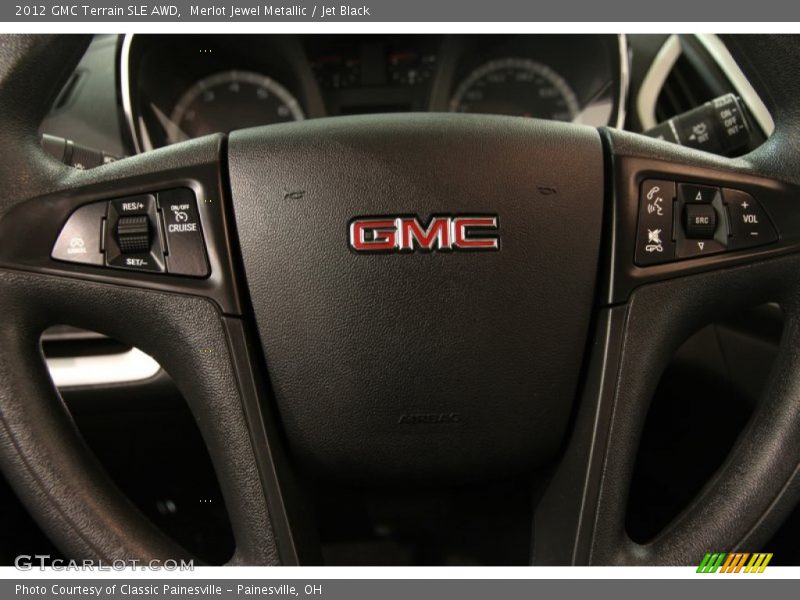 Merlot Jewel Metallic / Jet Black 2012 GMC Terrain SLE AWD