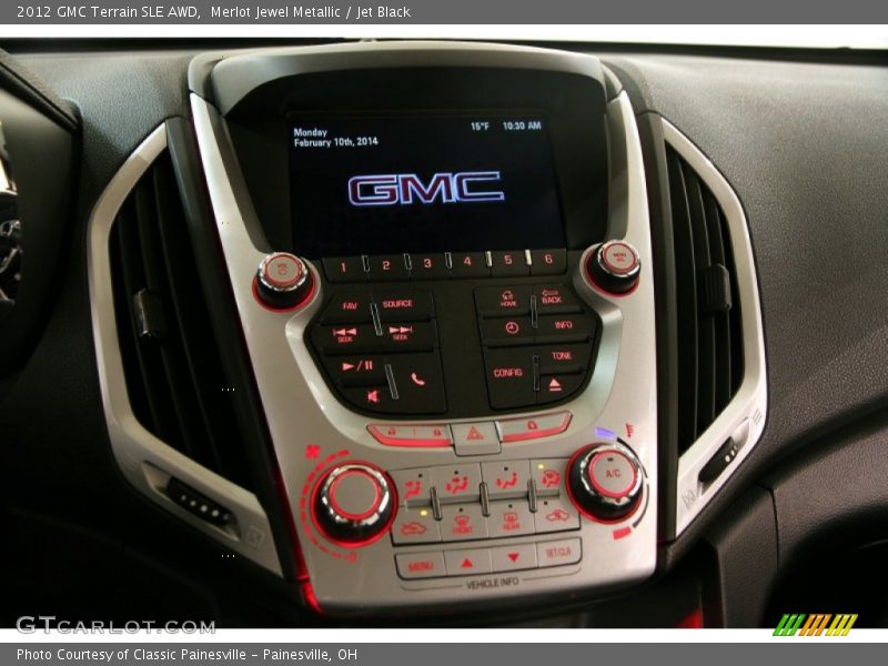 Merlot Jewel Metallic / Jet Black 2012 GMC Terrain SLE AWD