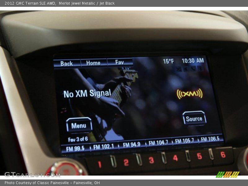 Merlot Jewel Metallic / Jet Black 2012 GMC Terrain SLE AWD