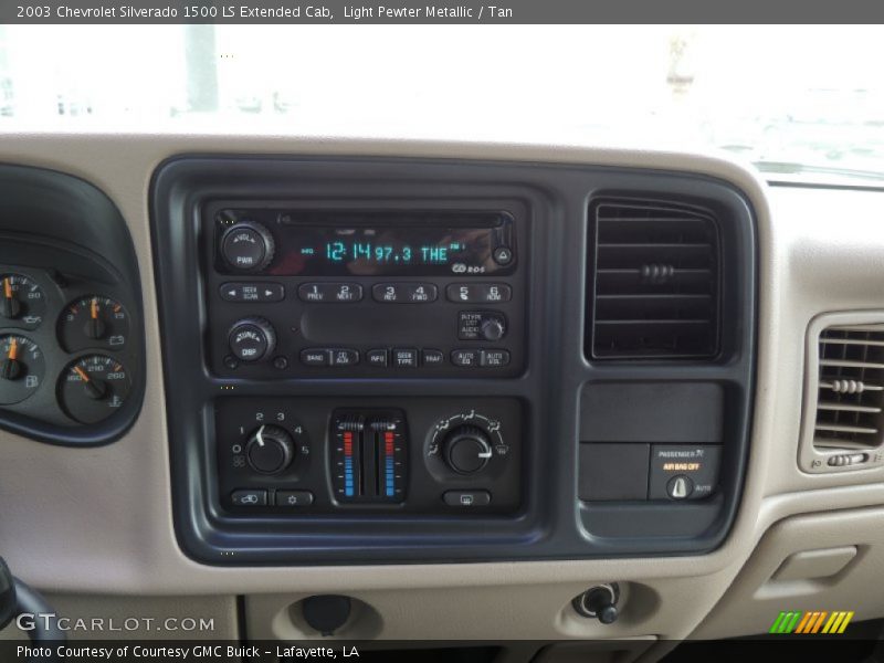 Light Pewter Metallic / Tan 2003 Chevrolet Silverado 1500 LS Extended Cab