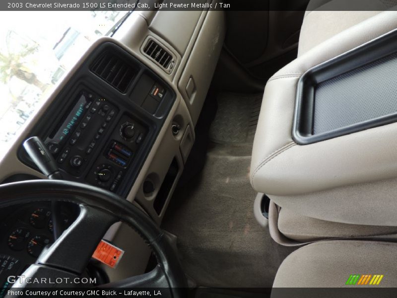 Light Pewter Metallic / Tan 2003 Chevrolet Silverado 1500 LS Extended Cab