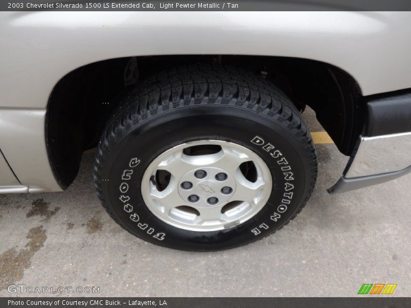 Light Pewter Metallic / Tan 2003 Chevrolet Silverado 1500 LS Extended Cab