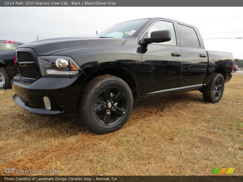 Black / Black/Diesel Gray 2014 Ram 1500 Express Crew Cab