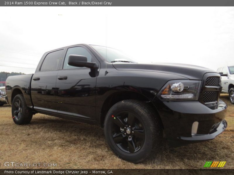 Black / Black/Diesel Gray 2014 Ram 1500 Express Crew Cab