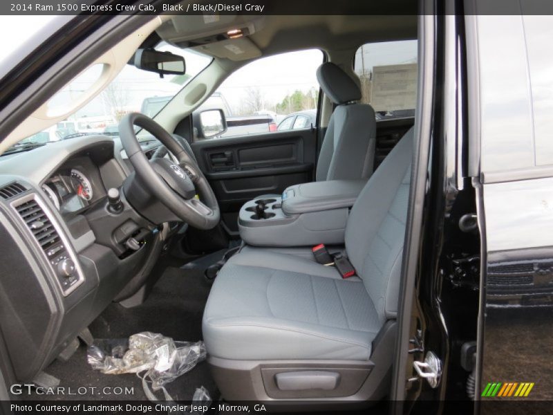 Black / Black/Diesel Gray 2014 Ram 1500 Express Crew Cab