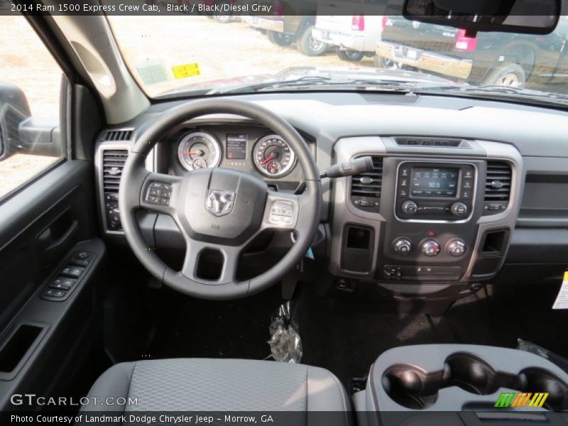 Black / Black/Diesel Gray 2014 Ram 1500 Express Crew Cab
