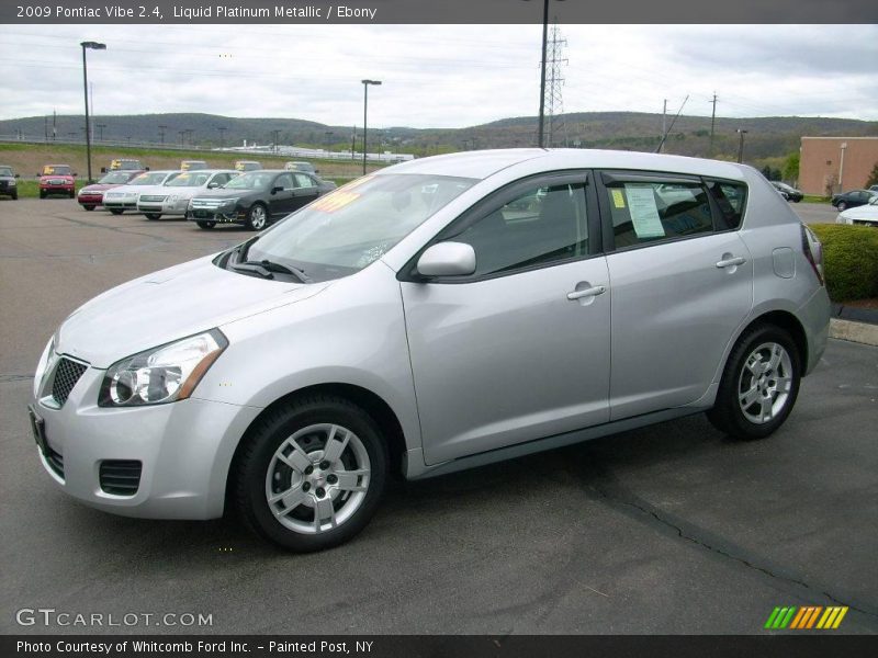 Liquid Platinum Metallic / Ebony 2009 Pontiac Vibe 2.4