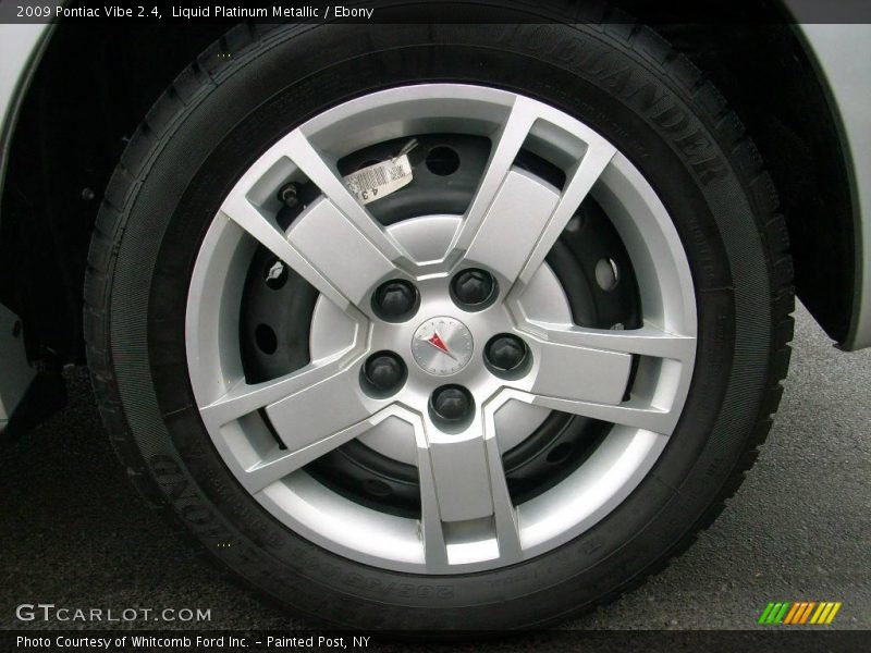 Liquid Platinum Metallic / Ebony 2009 Pontiac Vibe 2.4