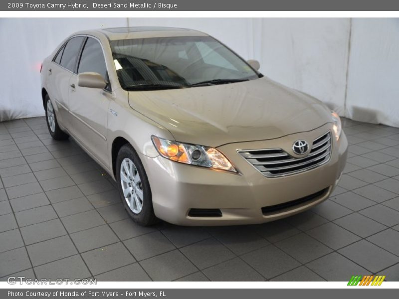 Desert Sand Metallic / Bisque 2009 Toyota Camry Hybrid
