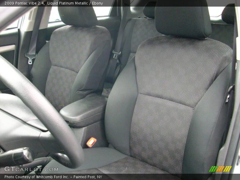 Liquid Platinum Metallic / Ebony 2009 Pontiac Vibe 2.4