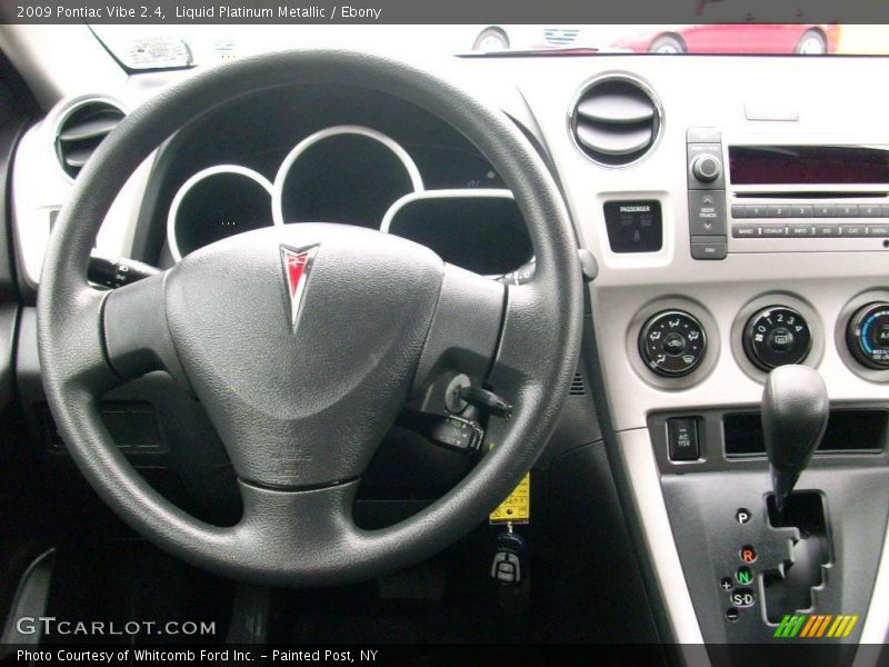Liquid Platinum Metallic / Ebony 2009 Pontiac Vibe 2.4