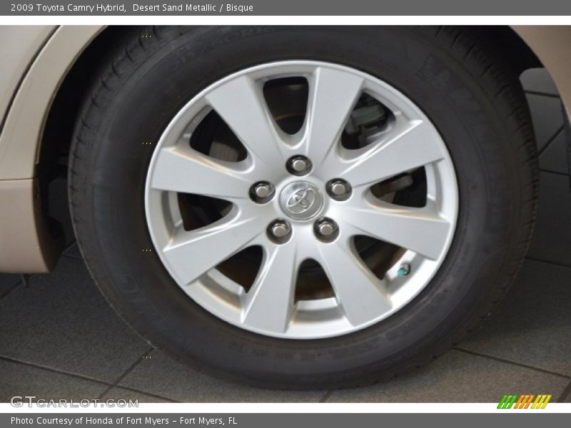 Desert Sand Metallic / Bisque 2009 Toyota Camry Hybrid