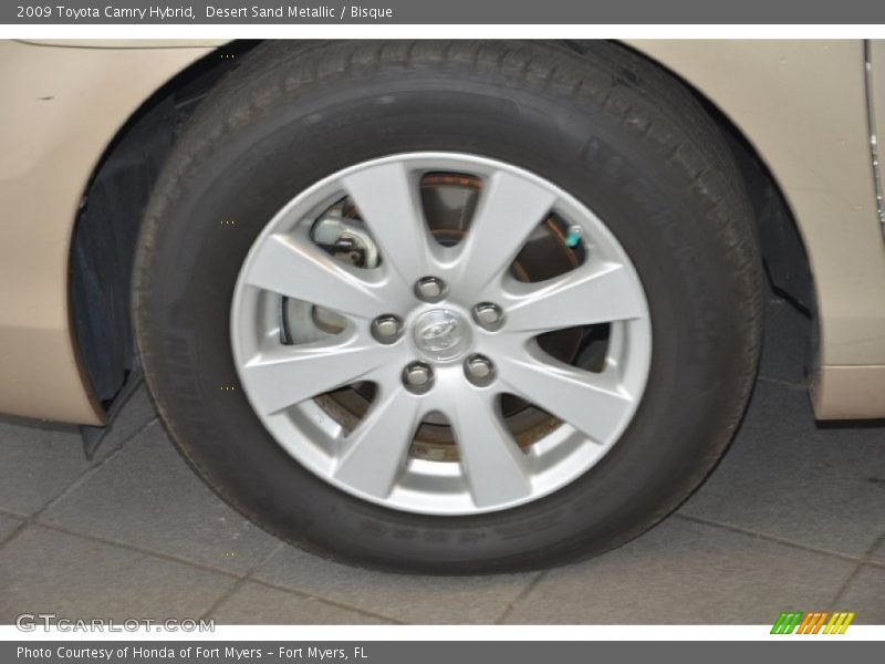 Desert Sand Metallic / Bisque 2009 Toyota Camry Hybrid
