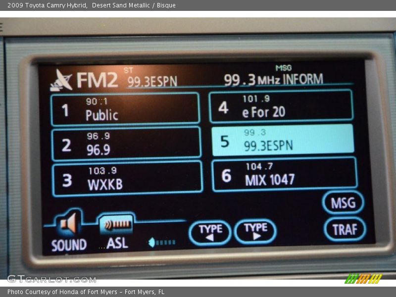 Desert Sand Metallic / Bisque 2009 Toyota Camry Hybrid